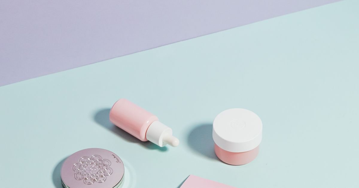 Minimal wellness products arranged for an ecommerce campaign